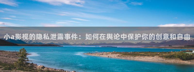 神神马影院888：小a影视的隐私泄露事件：如何在舆论中保护你的创意和自由